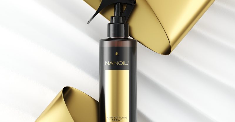 spray pentru facilitatea stilizării părului nanoil
